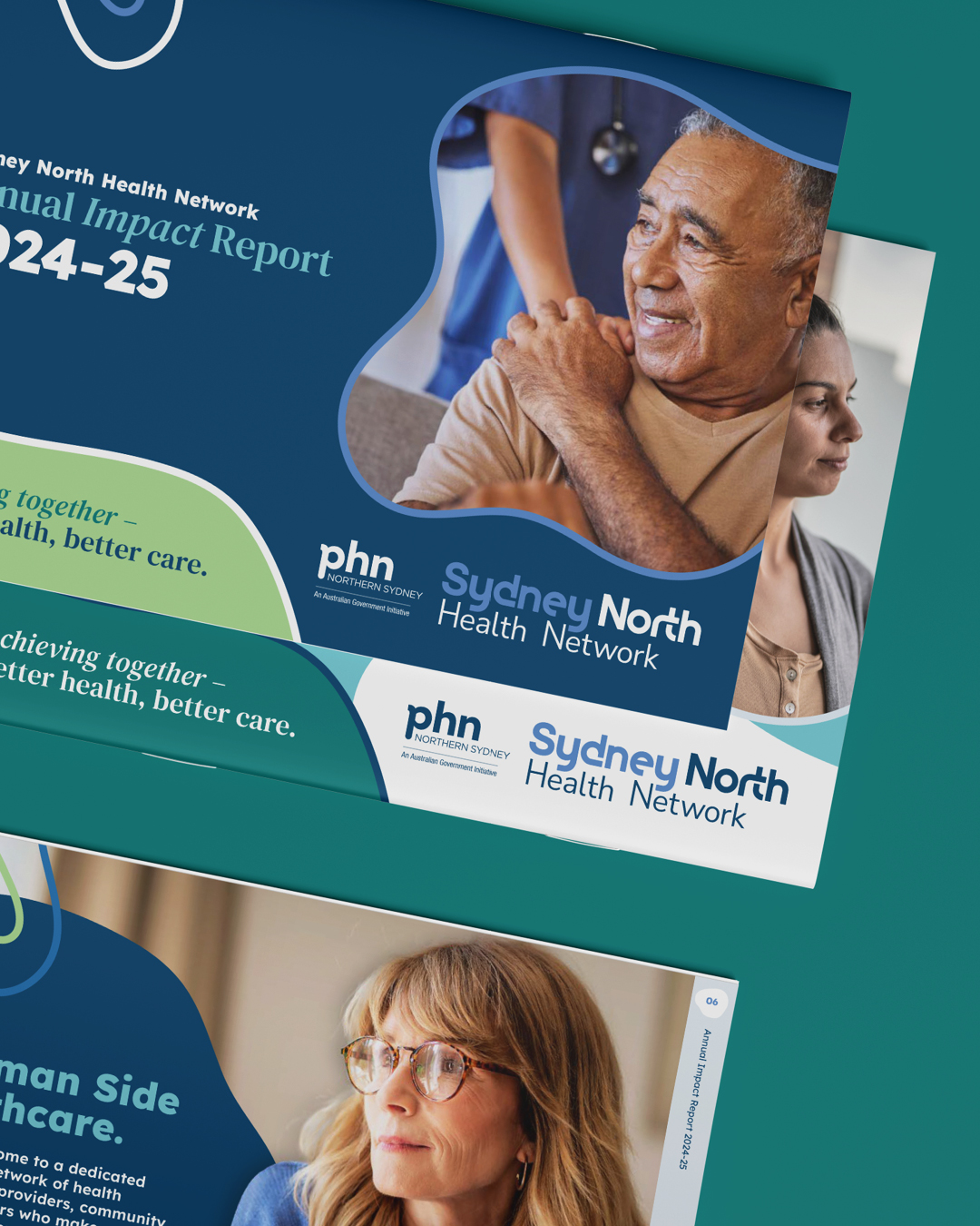 Sydney North Health Network - health network branding - by Design Bug5